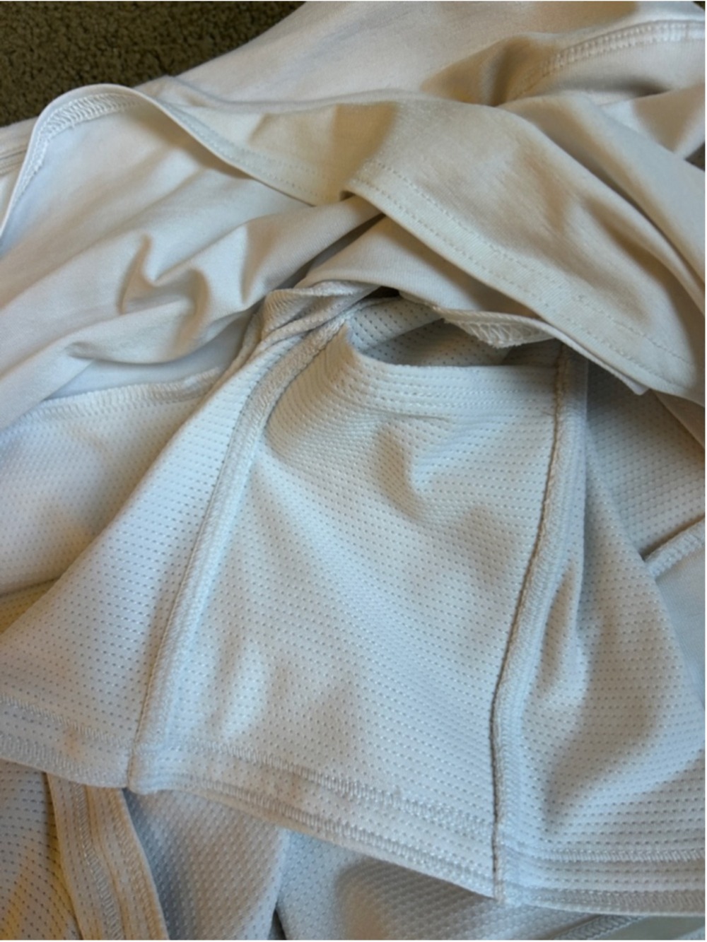 Athleta M Tall Skort Track Stripe Swagger Skort White - Picture 6 of 8
